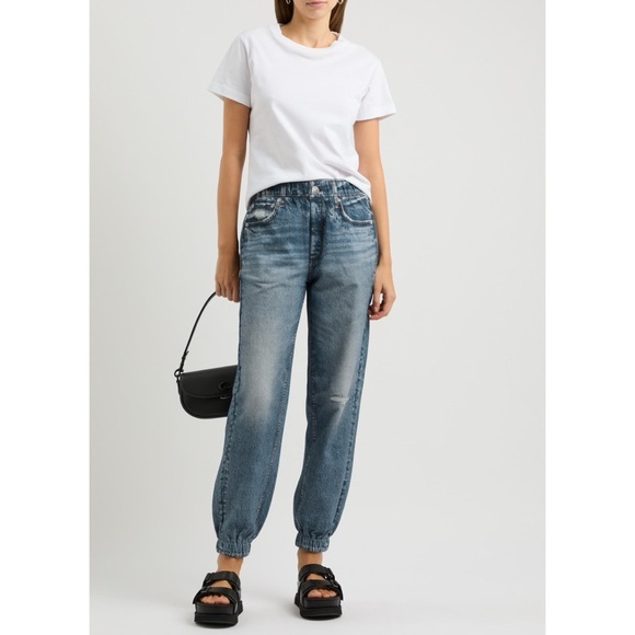 NWT Rag & Bone Miramar Terry Jogger Pants Jeans Printed Denim Size XXS - Picture 10 of 10